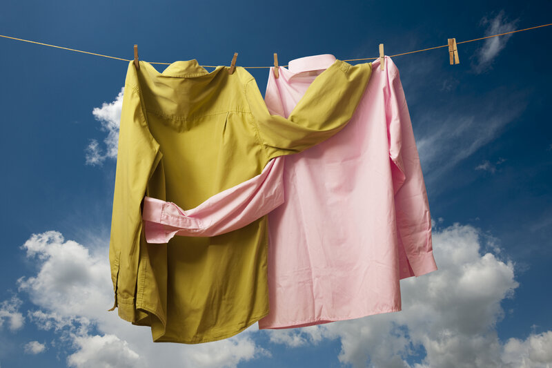 Shirts on Clothesline