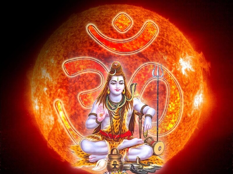 Shiva with Om Symbol