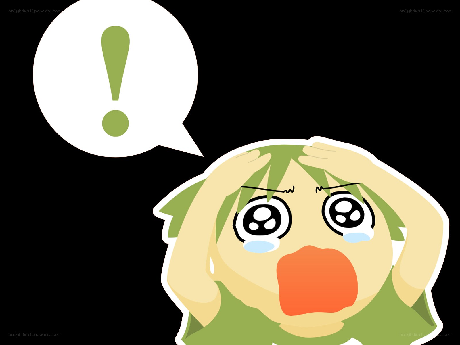 shocked anime character