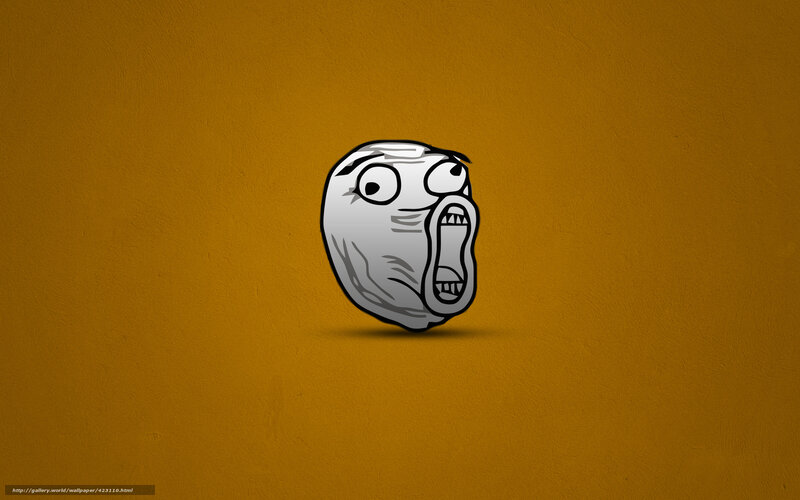 Shocked Face Meme — Brown