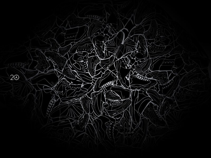 Shoe Outlines Pattern