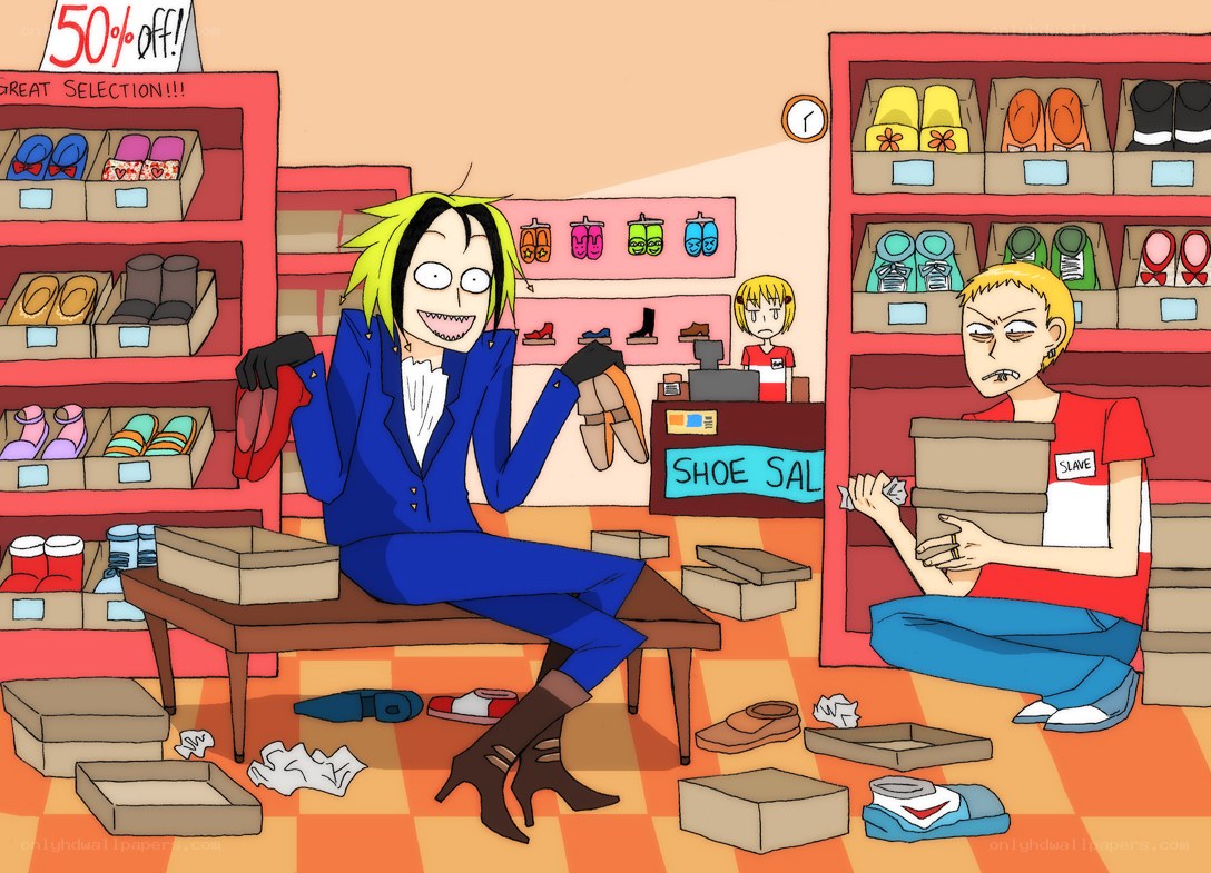 Shoe store chaos
