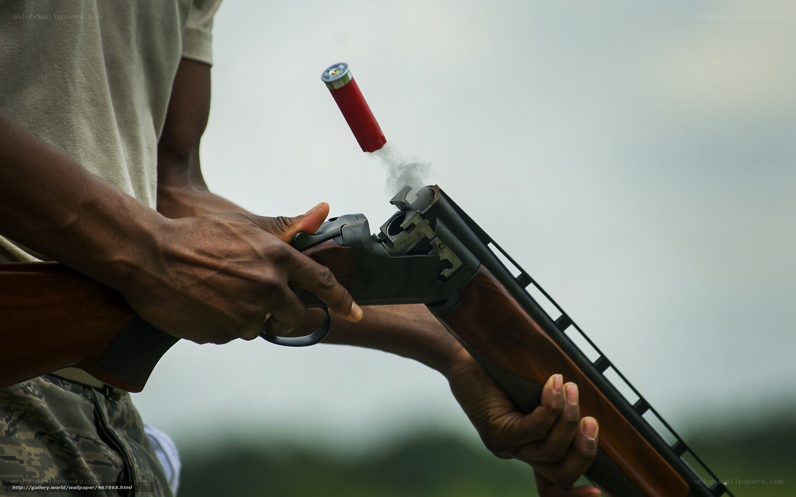 shooting a shotgun