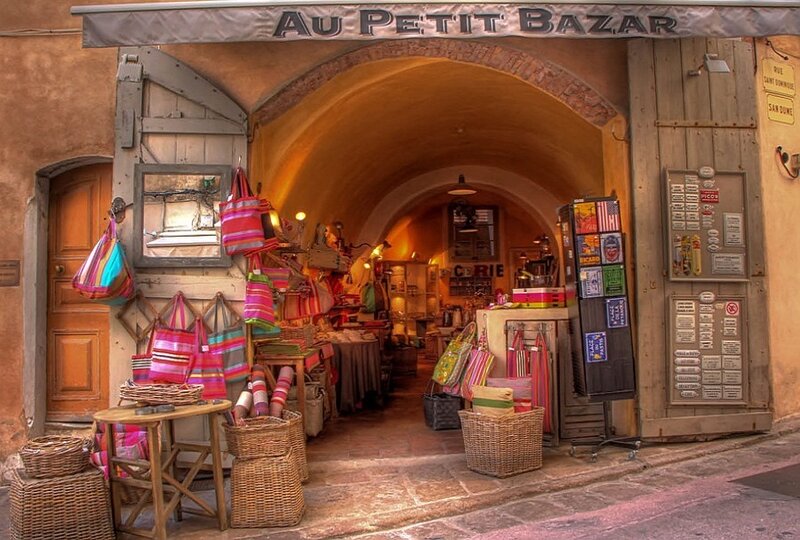 Shop Entrance with Bags
