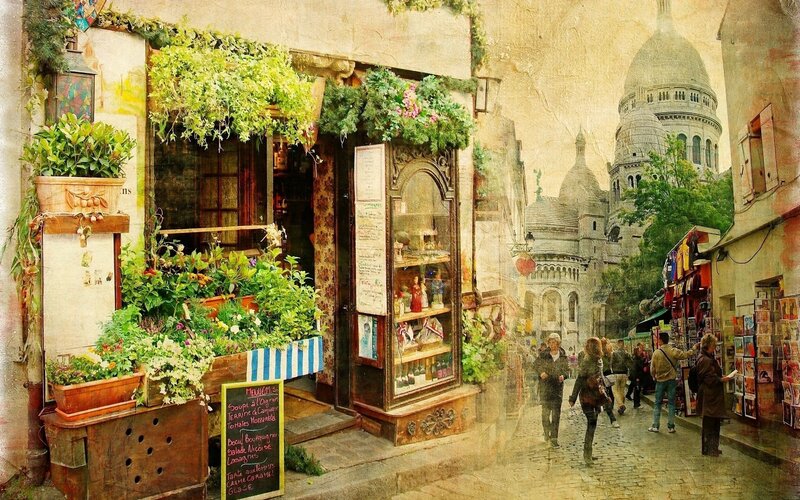 Shopfront in Montmartre — Beige