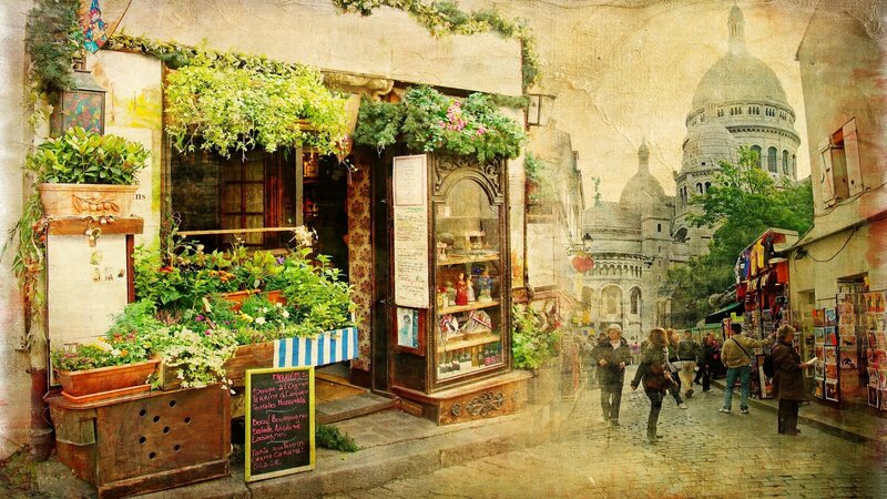 Shopfront in Montmartre — Brown