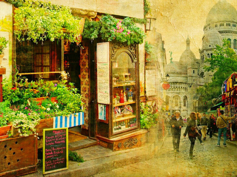 Shopfront in Montmartre — Yellow