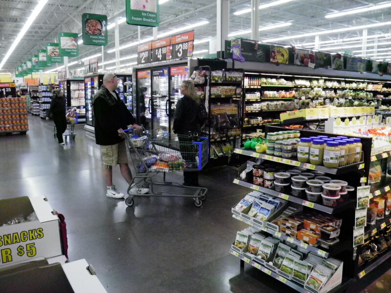 Shoppers in Grocery Aisle