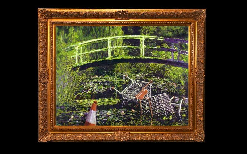 Shopping Carts in Pond