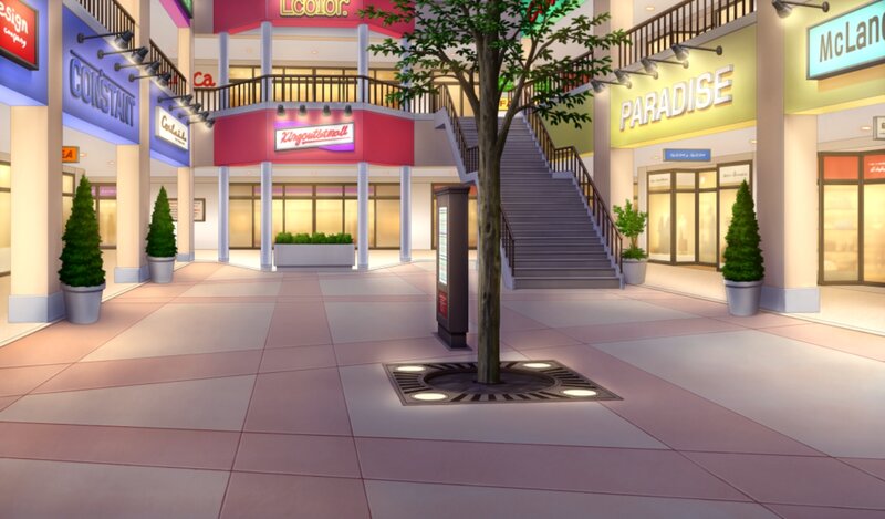 Shopping Mall Interior — Pink