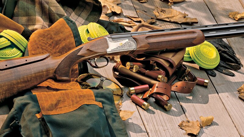 shotgun and hunting gear