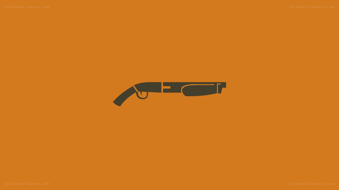 shotgun icon on orange