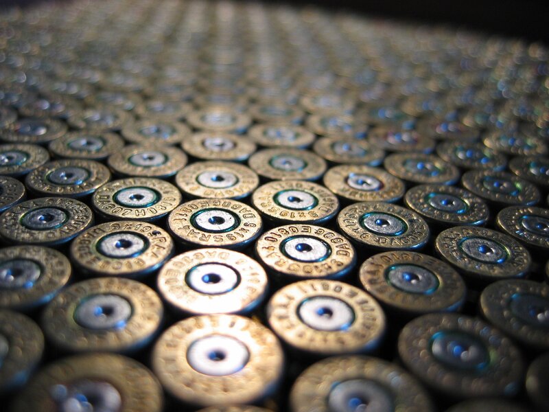 Shotgun Shells in Rows — Gold