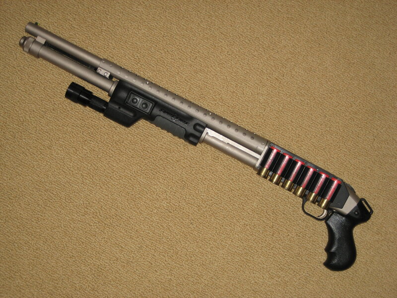 Shotgun with Ammunition — Beige
