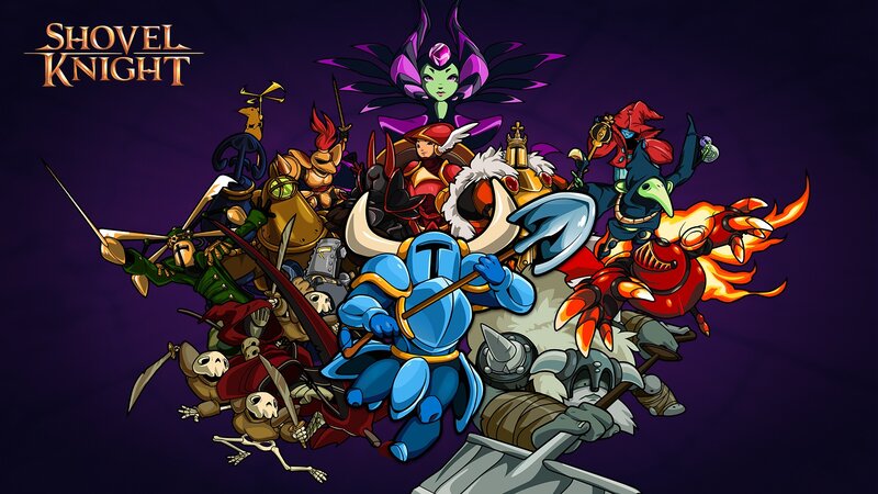 Shovel Knight and Enemies