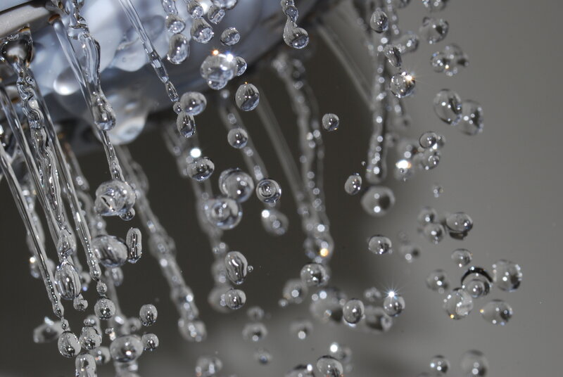 Shower Head with Falling Water