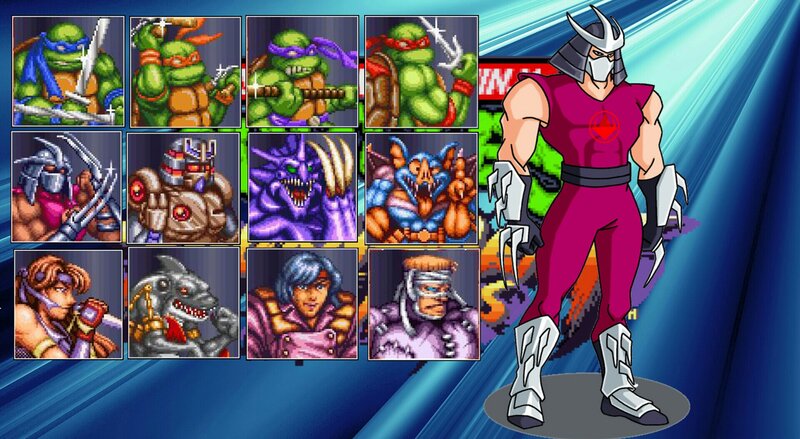 Shredder Character Selection