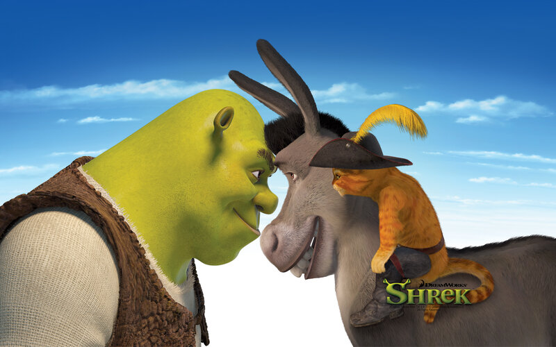 Shrek and Donkey Facing