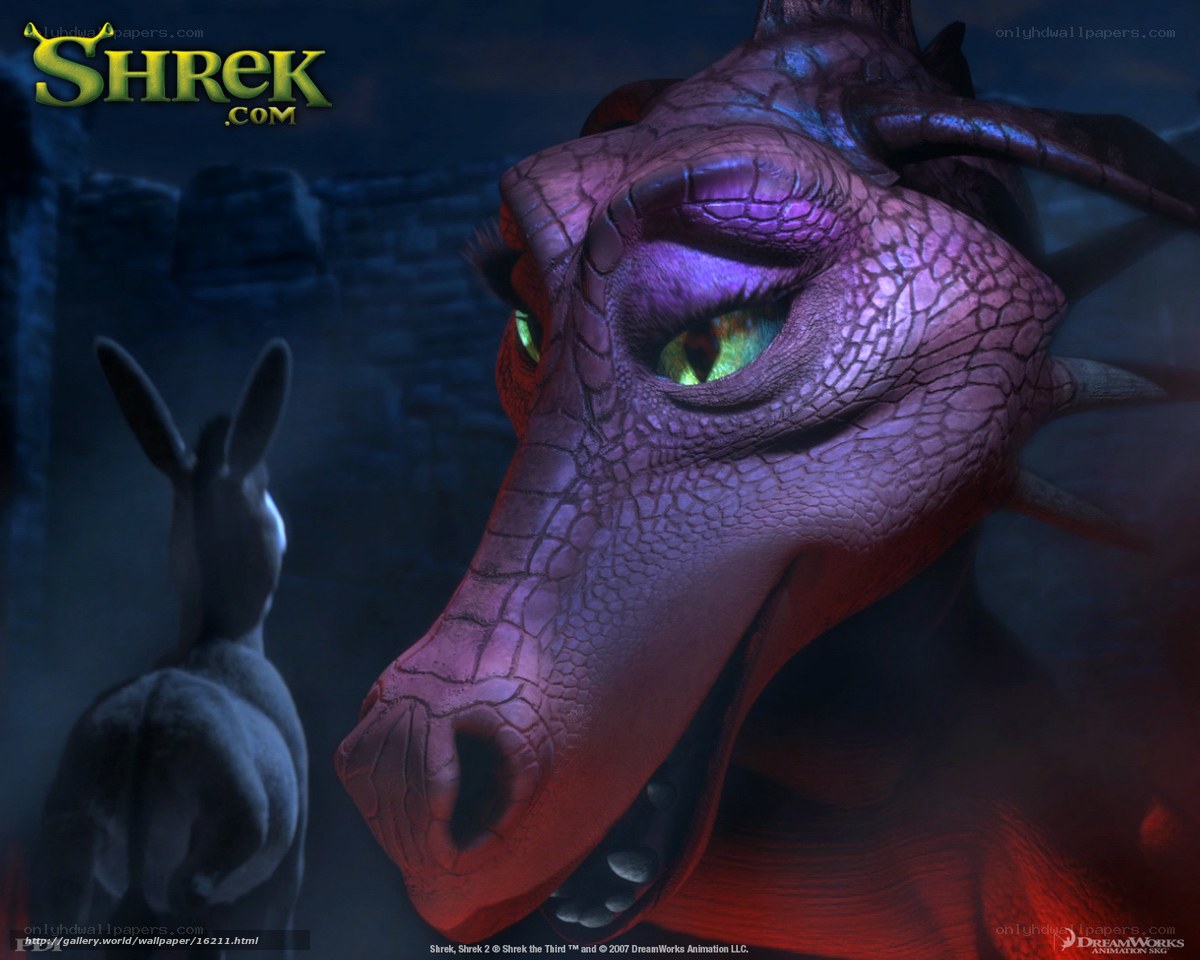 Shrek and Donkey in a cave
