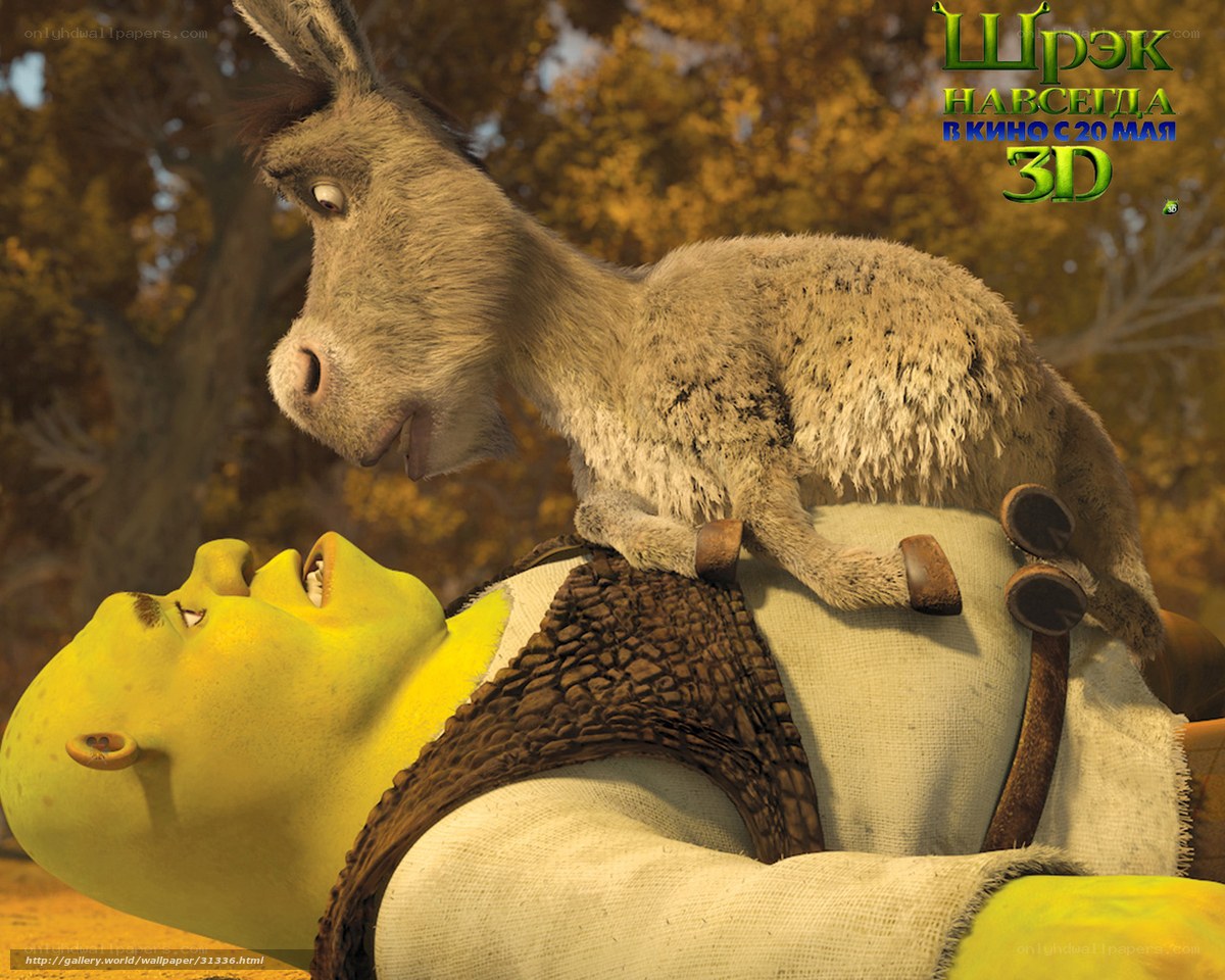 Shrek and Donkey scene
