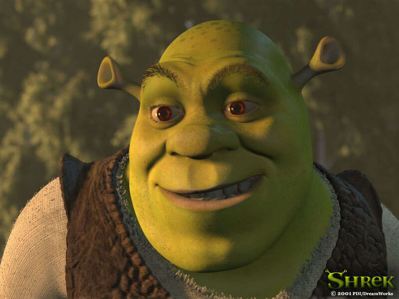 Shrek character close-up