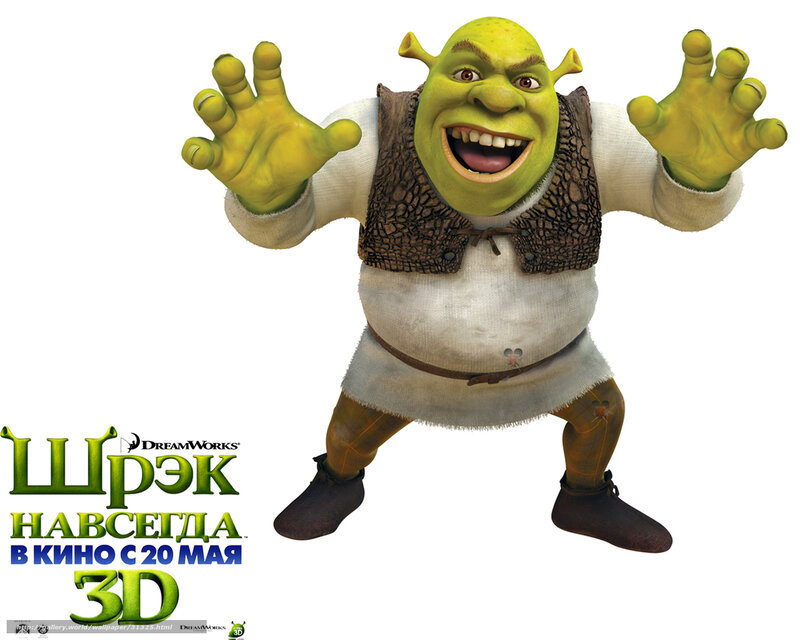 Shrek character poster