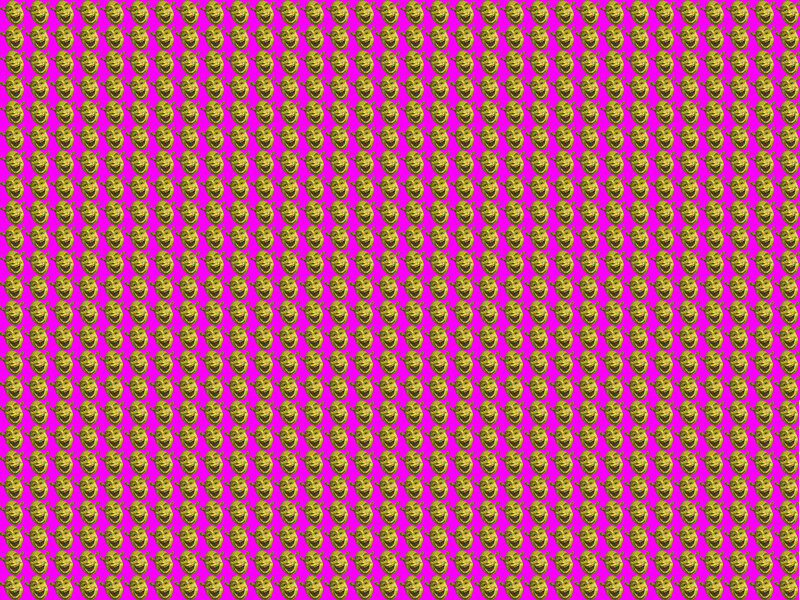 Shrek face pattern