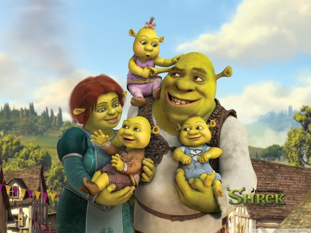 Shrek family portrait