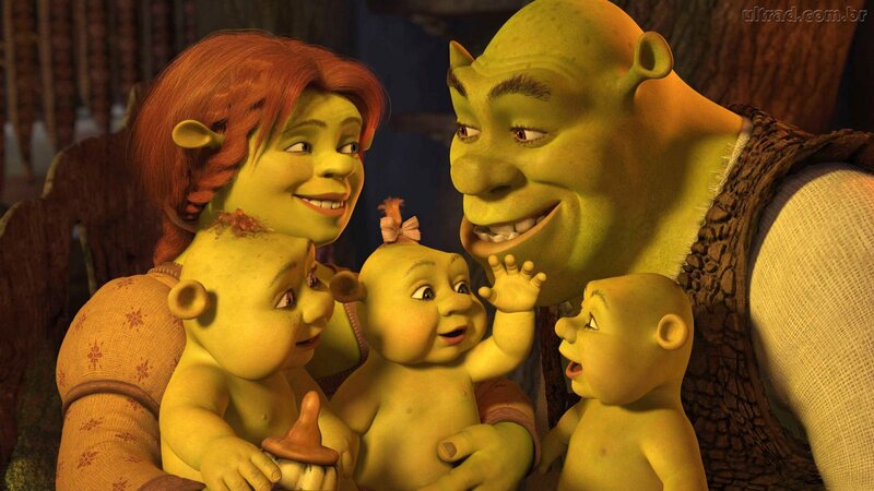 Shrek Family Together