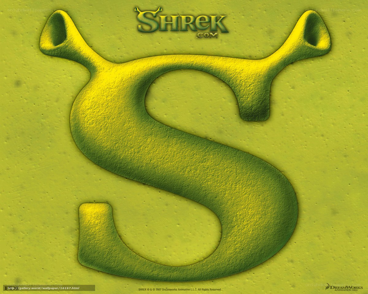 Shrek movie logo wallpaper