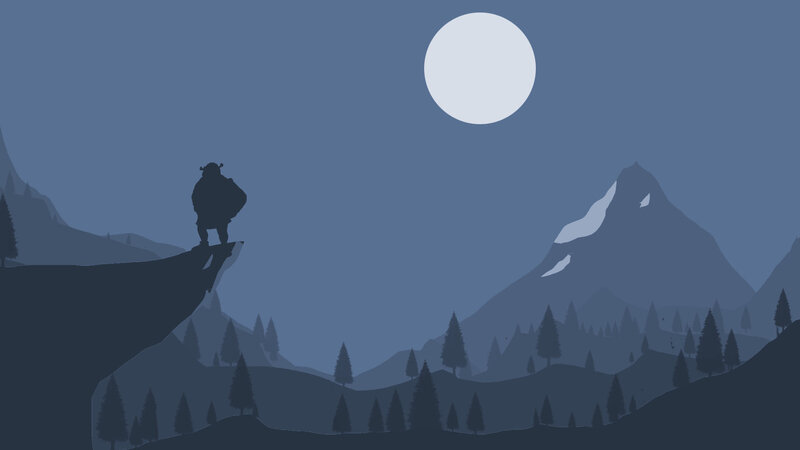 Shrek on a Cliff
