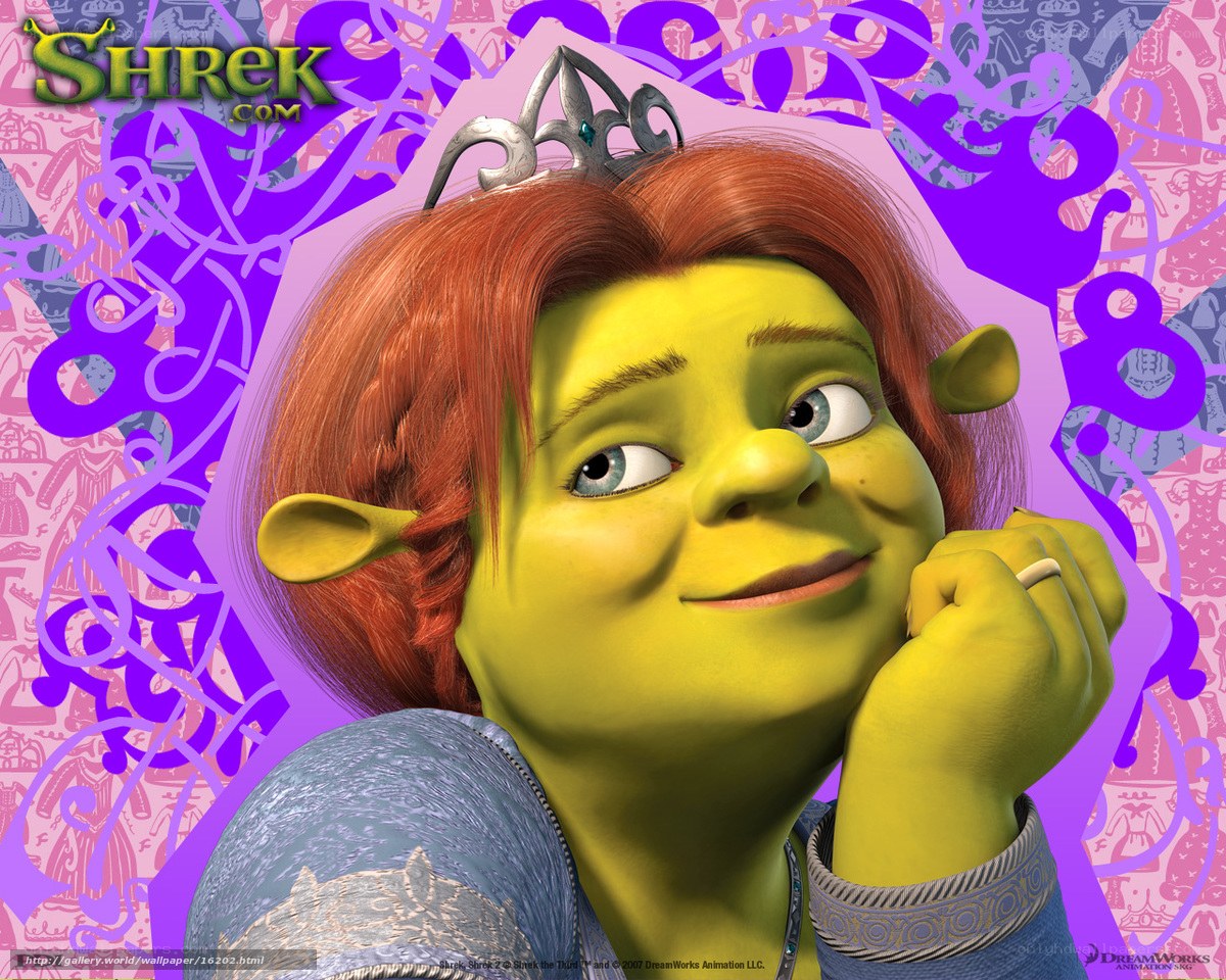 Shrek with a tiara