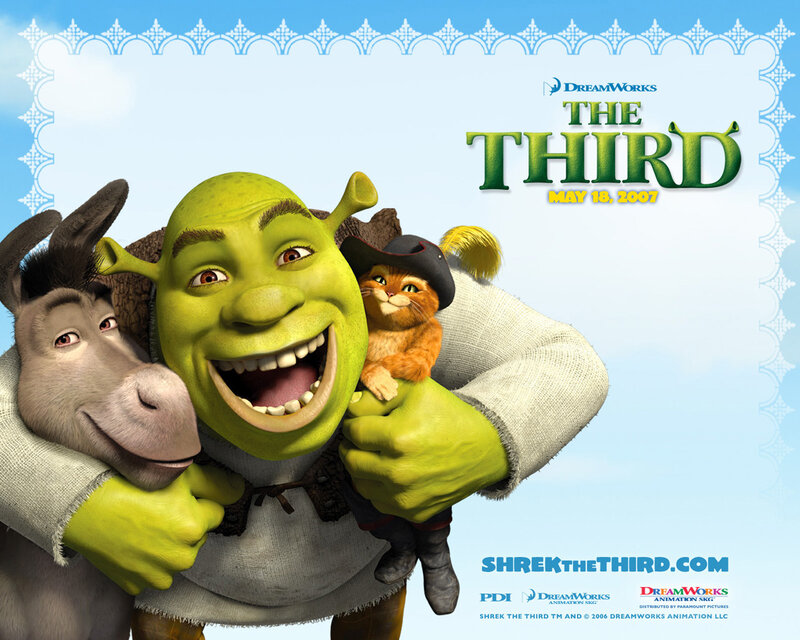 Shrek with Donkey and Cat