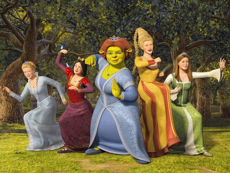 Shrek with Princesses