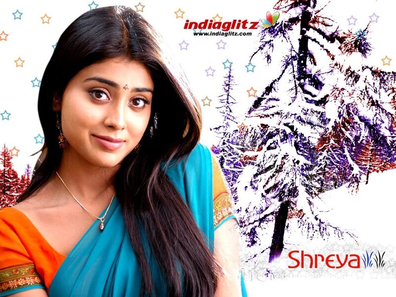 Shreya in a colorful sari