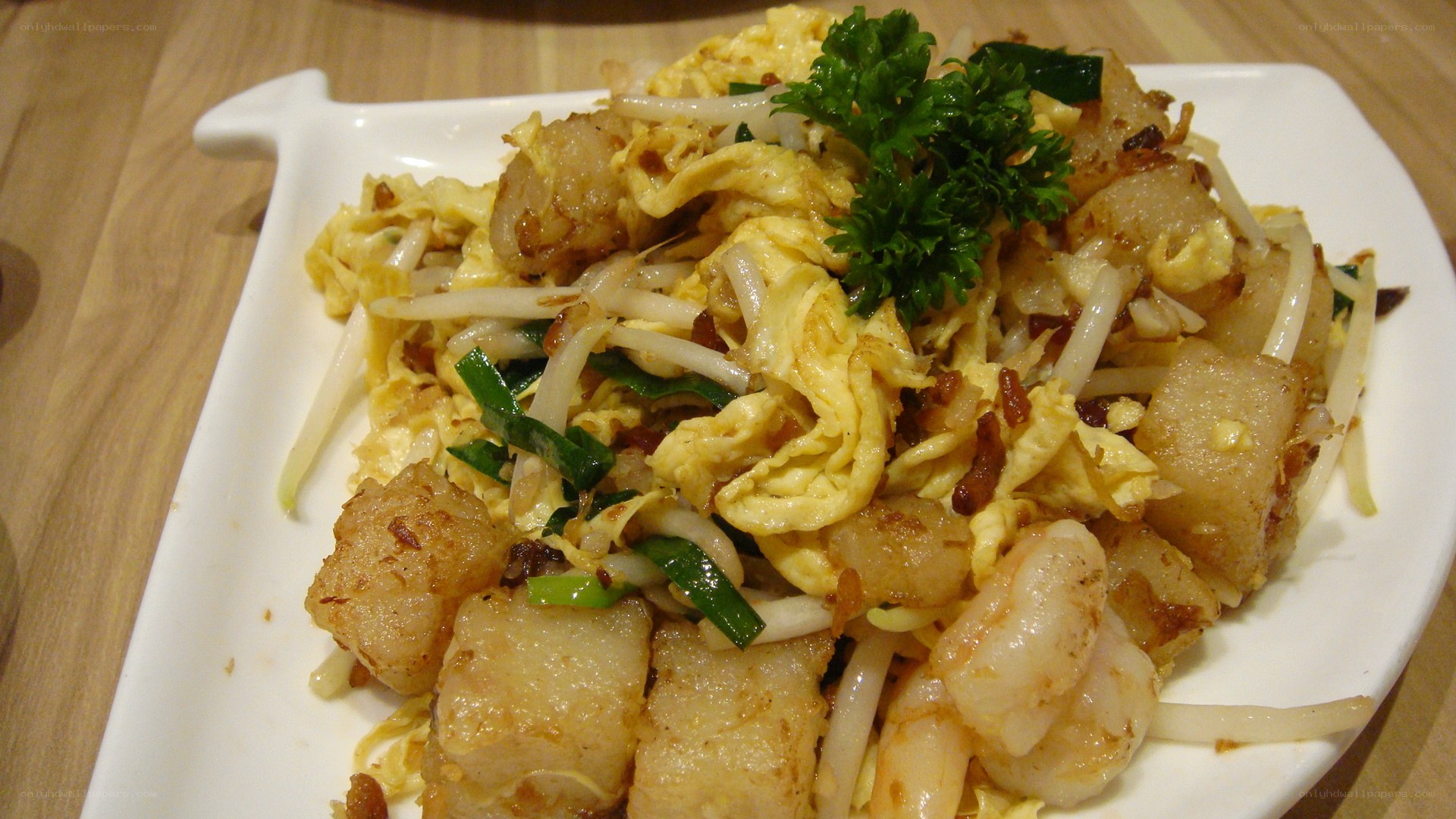 Shrimp and egg fried rice