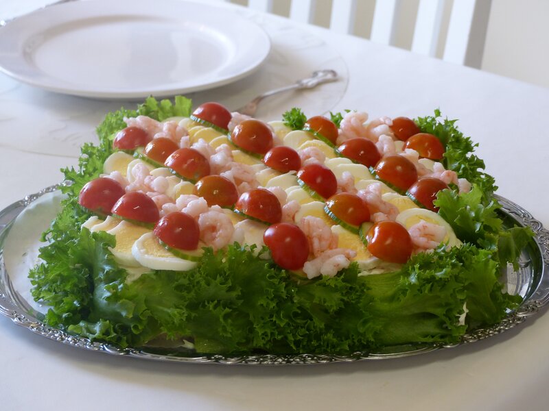 Shrimp and Tomato Salad — Green