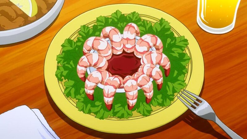 Shrimp Appetizer on Plate