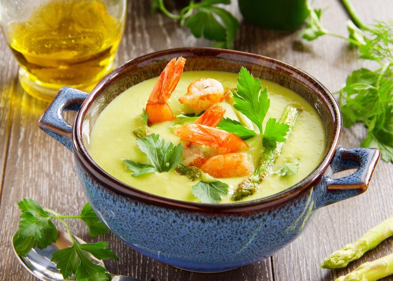 Shrimp Asparagus Soup
