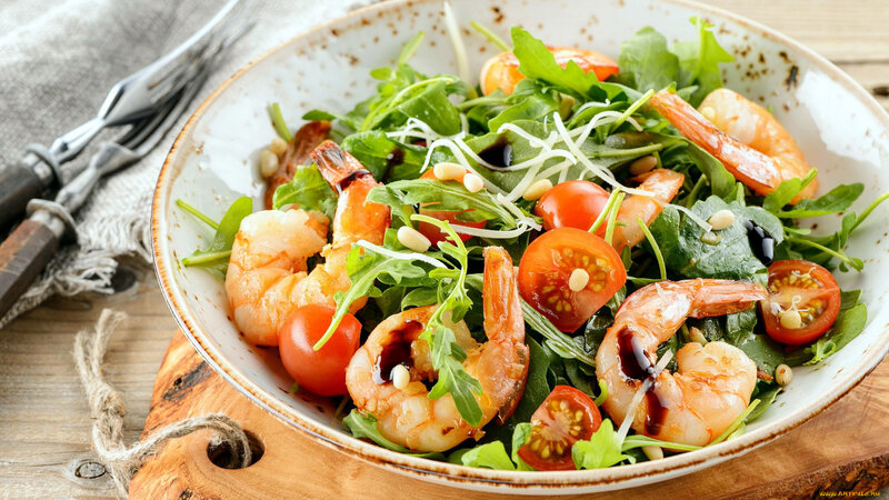 Shrimp Salad in Bowl
