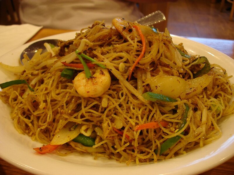 Shrimp Stir-fried Noodles — Yellow