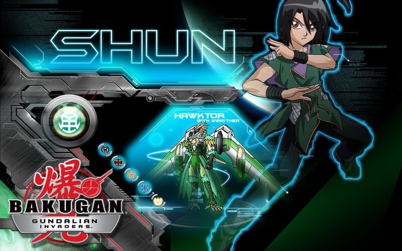 Shun and HawkTor from Bakugan