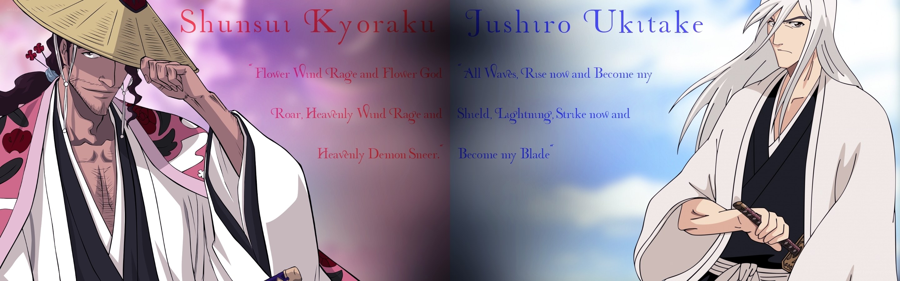 Shunsui and Jushiro characters