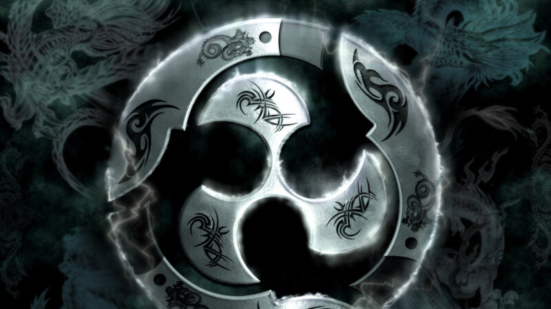Shuriken with Dragon Motifs