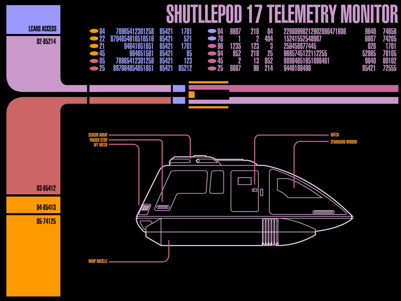 Shuttlepod 17 Telemetry Monitor