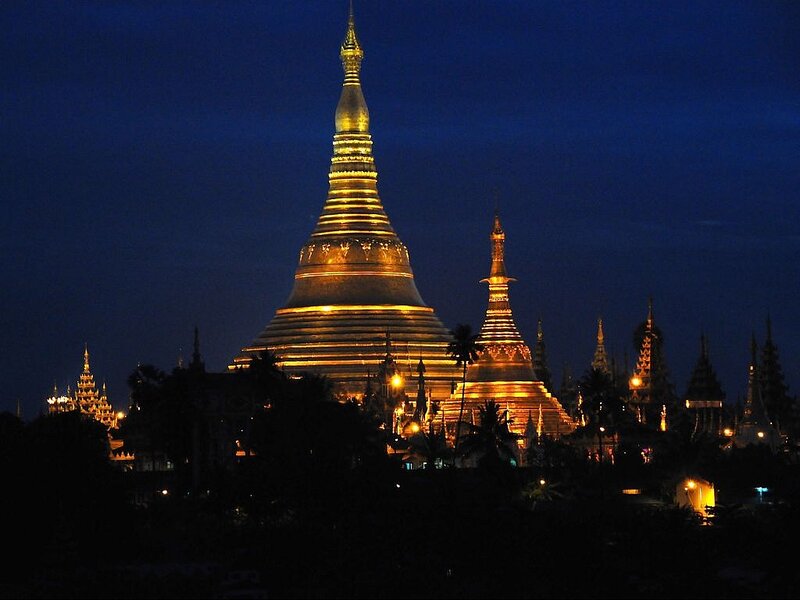 Shwedagon Pagoda at Night
