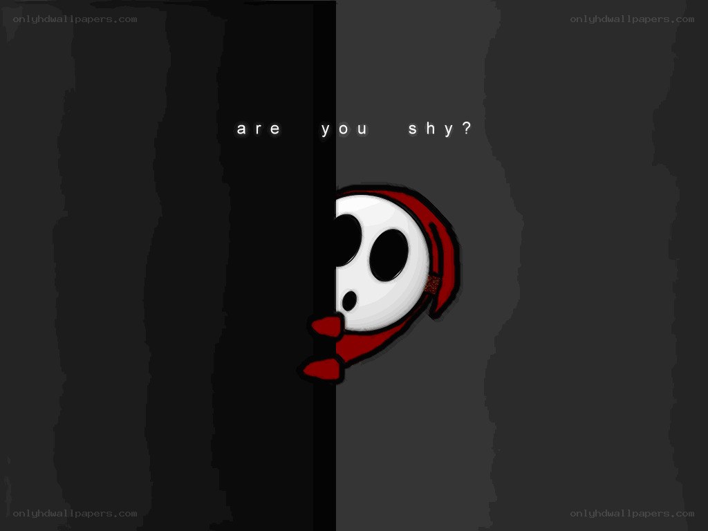 shy character peeking from behind