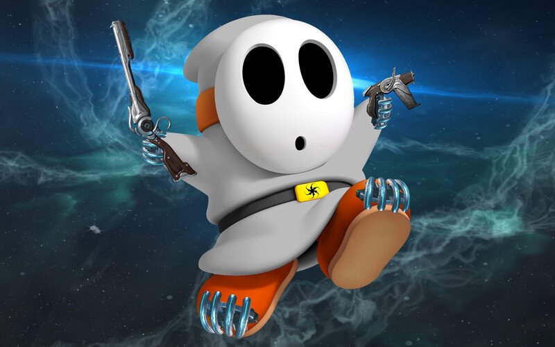 Shy Guy with Guns