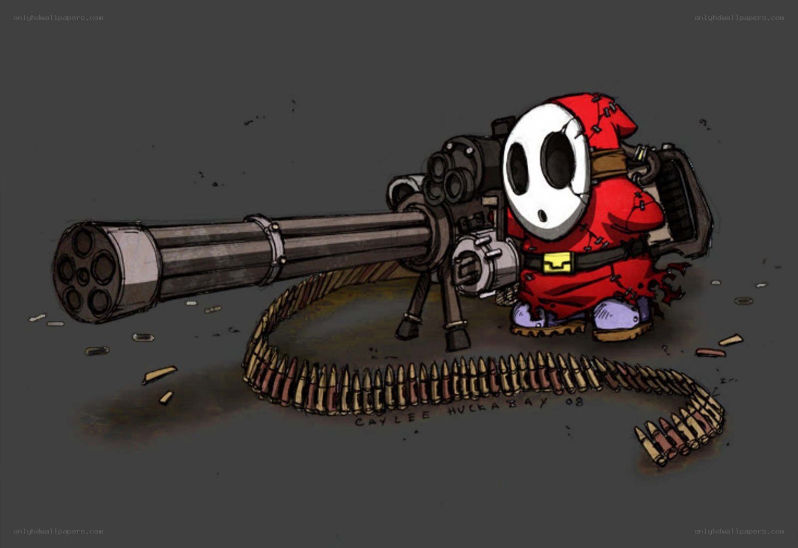 Shy Guy with minigun