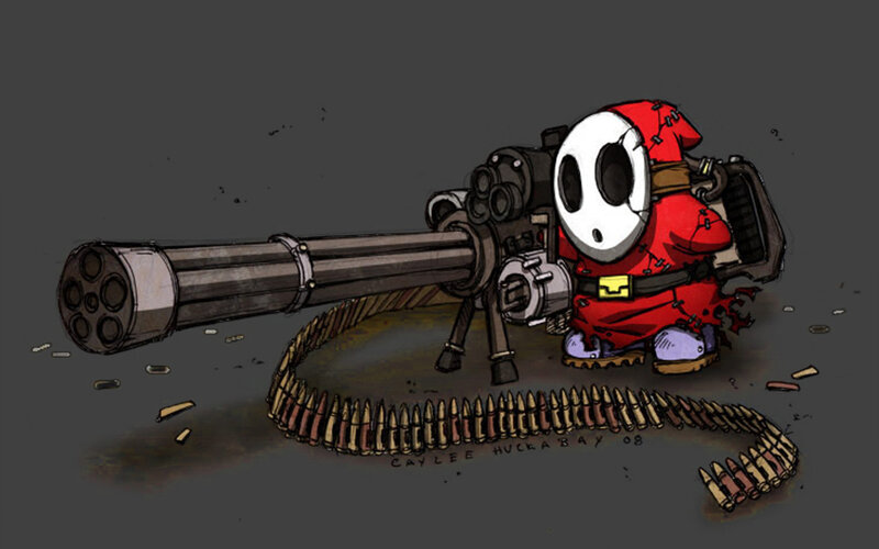 Shy Guy with Minigun